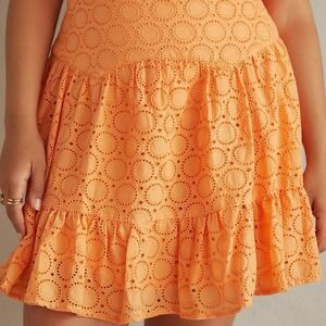 Anthropologie Maeve orange skirt Size X Small# boho #summer